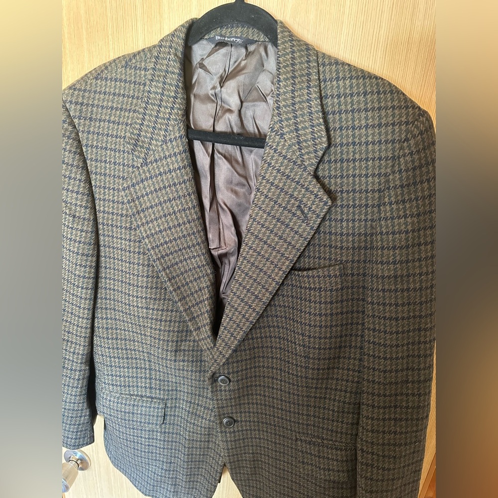Burberry Women's Houndstooth Blazer - Brown and Black